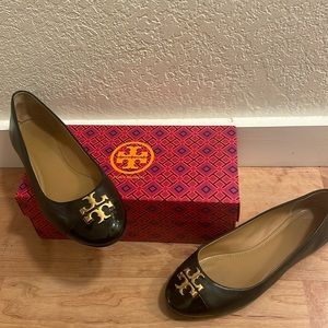 Tory Burch Black Ballet Flats